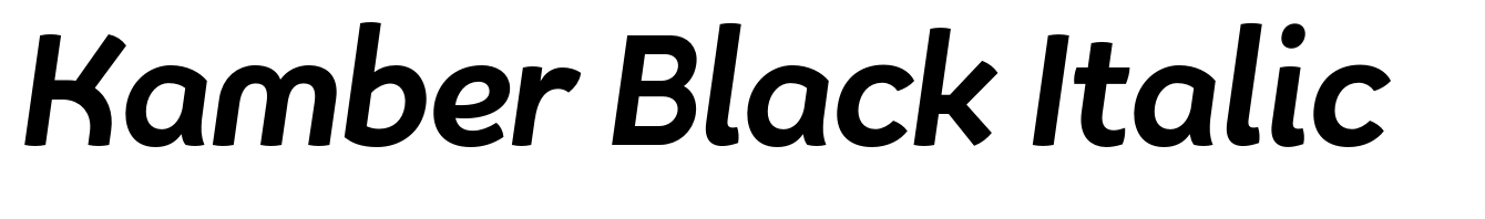 Kamber Black Italic